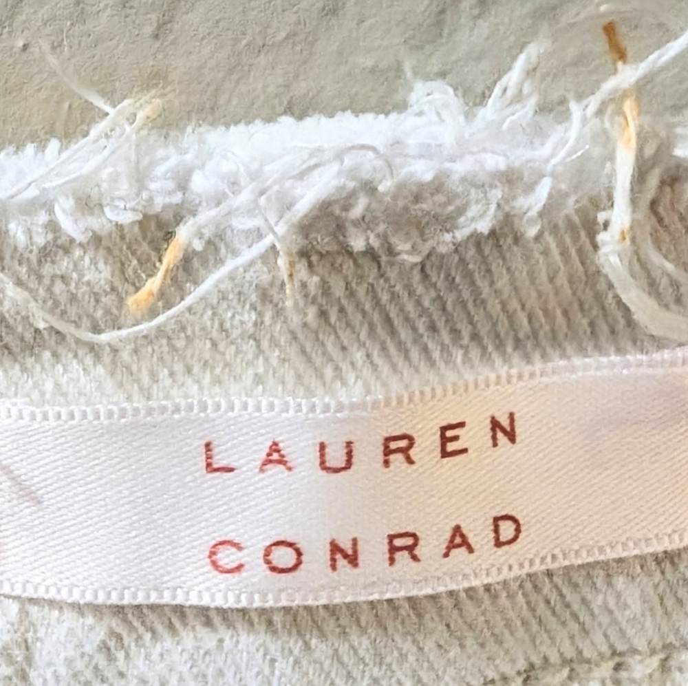 LC Lauren Conrad Women's Cream Skinny Jeans Size 8 - Picture 4 of 7